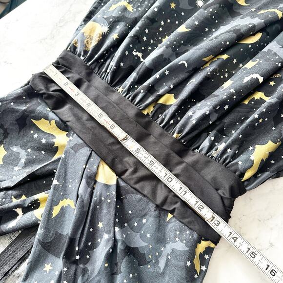 Folter Gone Batty Gothic Retro Style Fit n Flare Dress Women’s Size Medium NEW - Picture 14 of 14